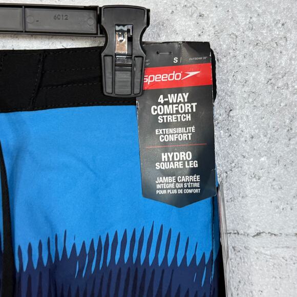 Speedo Men's Print Bondi Basin 20" Boardshorts, Anthracite/blue Small - Picture 3 of 7